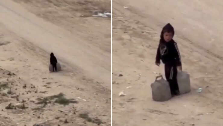 İsrail saldırılarının gölgesinde çocuk olmak! Görüntü yürekleri dağladı