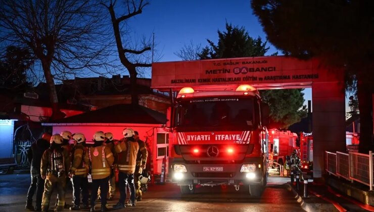 Sarıyer’de hastanede çıkan yangın söndürüldü