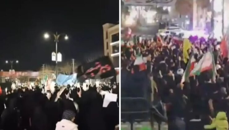 Tahran’da binlerce kişi sokaklara indi