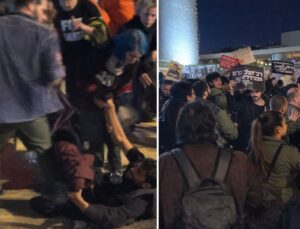 Tel Aviv’de savaş karşıtı protestoya polis müdahale etti, çok sayıda gözaltı var