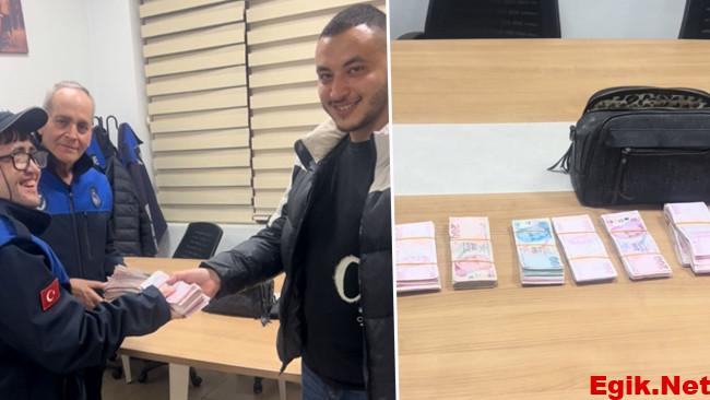 Yolda yürürken çanta buldu: 176 bin lirayı sahibine ulaştırdı