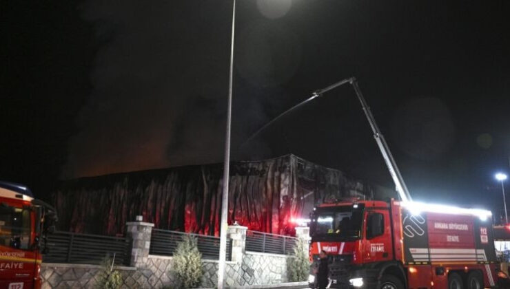 Ankara’da ilaç fabrikasında yangın