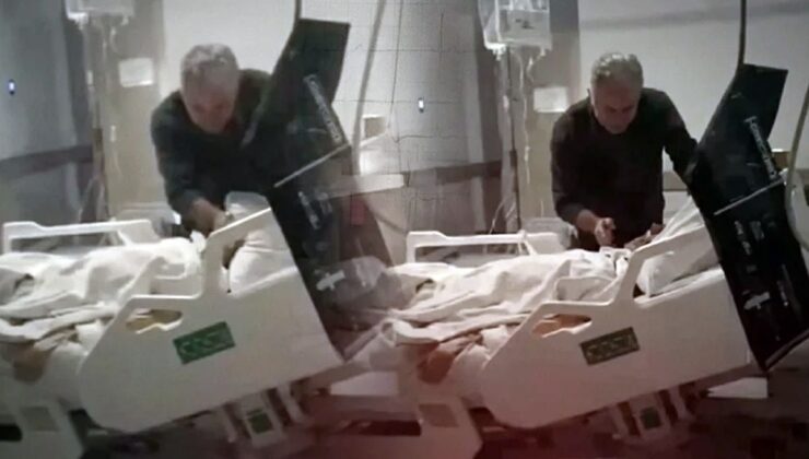 Böyle evlat olmaz olsun! Hasta yatağındaki babasını böyle darp etti