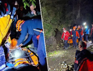 Dengesini kaybeden genç, 30 metrelik uçuruma düştü, film gibi operasyonla kurtarıldı