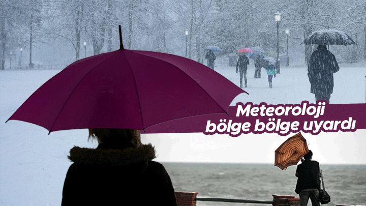 Meteoroloji’den 14 il için sarı kodlu uyarı! Kuvvetli yağış, kar, fırtına ve çığ tehlikesine dikkat