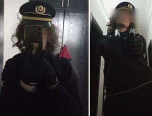 Okul saldırganının polis şapkası ve silahlarla fotoğrafları ortaya çıktı