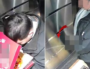 Önce siparişi yedi sonra idrarını yaptı! Kuryeye asla unutamayacağı ders