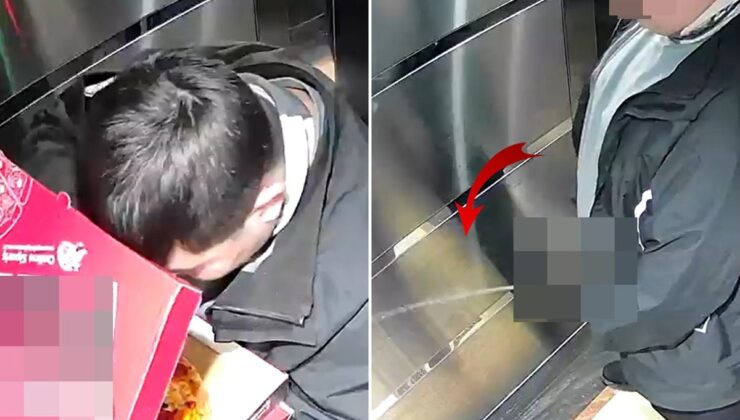 Önce siparişi yedi sonra idrarını yaptı! Kuryeye asla unutamayacağı ders