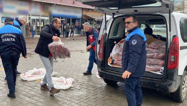 Ordu’da 200 kilo kaçak ete el konuldu