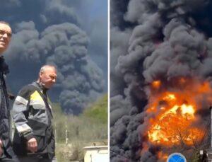 Rusya’da Ukrayna’nın vurduğu petrol rafinerisindeki yangın devam ediyor