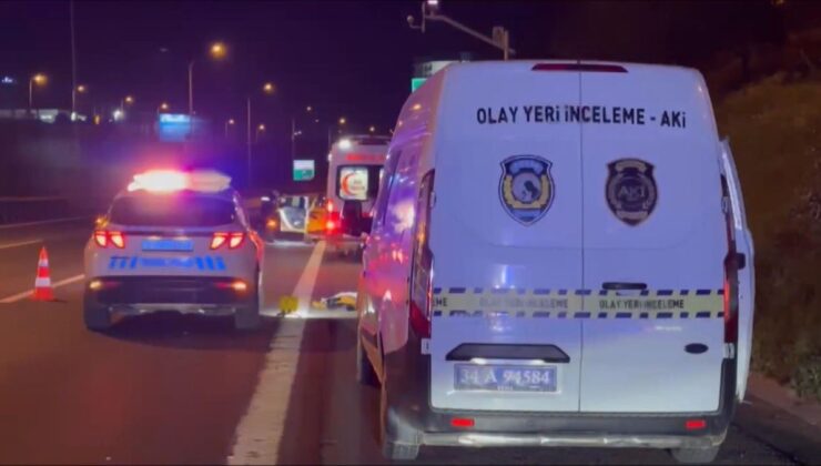 Sultanbeyli TEM Otoyolu’nda taksinin çarptığı yaya hayatını kaybetti