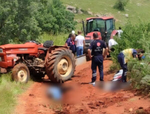 Baba oğlu traktör kazasında can verdi