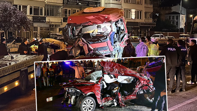 Giresun’da tır iki otomobile çarptı: 5 kişi öldü, 6 kişi yaralandı