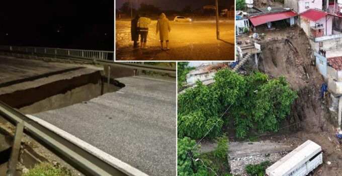 Hatay’da aşırı yağış hayatı felç etti! Köprü ve ev yıkıldı, kahreden haber geldi