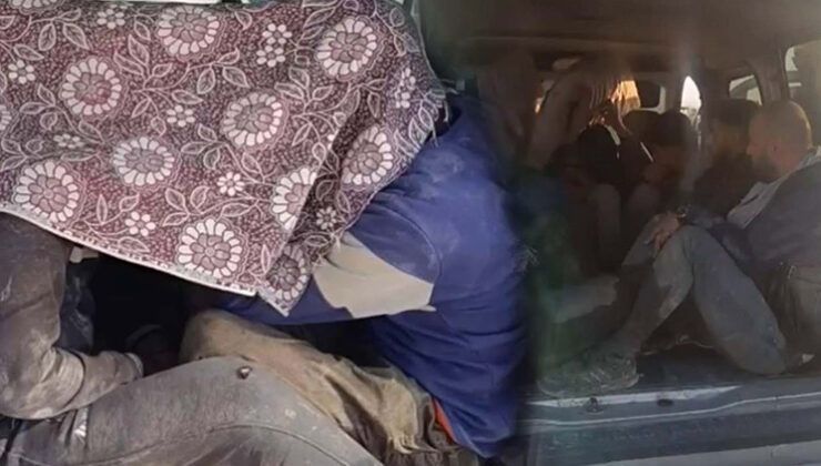 Hatay’da kaçak göçmen operasyonu: Üzerlerini kamuflajla örtmüşler