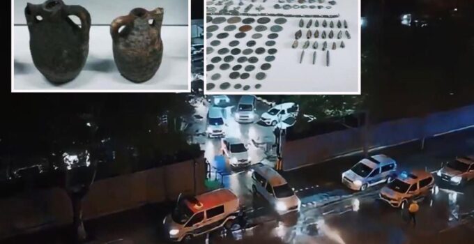 Konya merkezli 9 ilde tarihi eser operasyonu, 204 milyon TL’lik suç ağı çökertildi