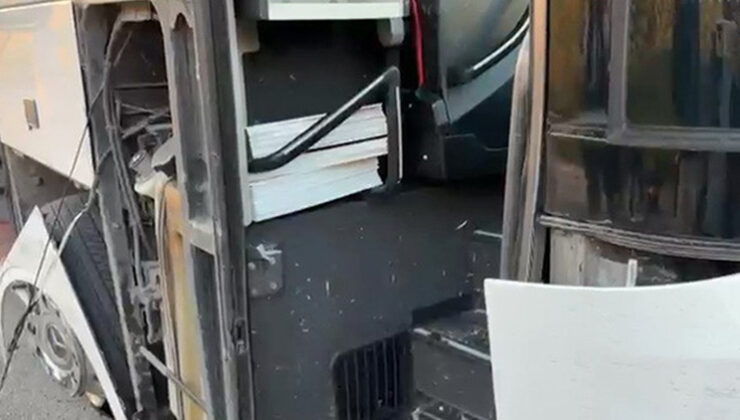 Otobüs şoförü uyudu, muavin kapıdan düşerek yaralandı