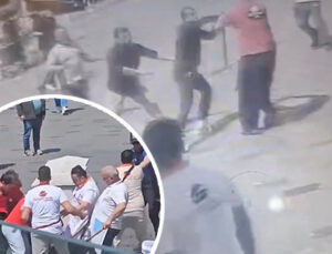Yer: Taksim! Esnafı sindireceklerini sandılar: Sopalarla gelip tekme tokat dayak yediler