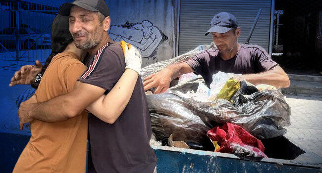 33 yıldır her gün sokak sokak dolaşıyor: Fedakar babanın en güzel mükafatı! ‘Buralara kolay gelmedik’