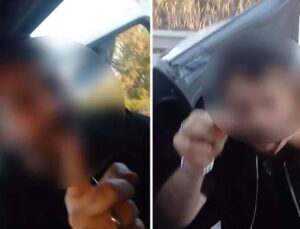 Emniyet şeridini gasbetti, kendisini uyaran sürücüyü “Valiyi arattırma bana” diyerek tehdit etti