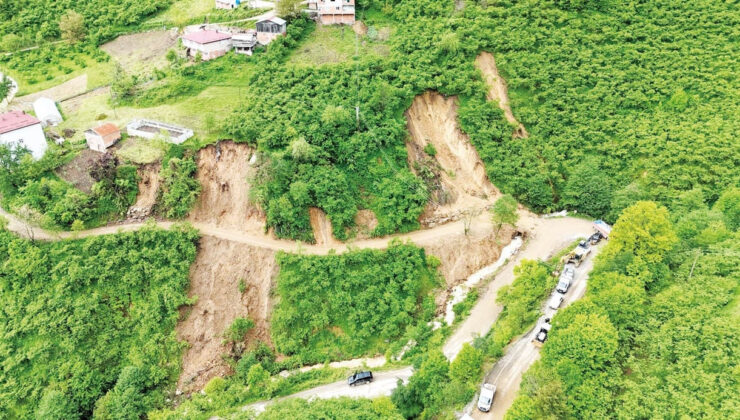 Giresun’da heyelan riski