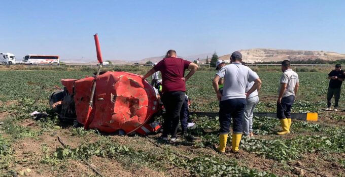 Ankara’da eğitim helikopteri düştü