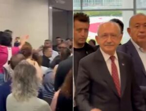 Deniz Göktaş’a destek için adliyeye giden Kılıçdaroğlu’na protesto