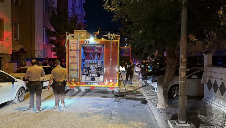 Eskişehir’de yangında ayakları yanan kediye ilk müdahale ambulansta yapıldı