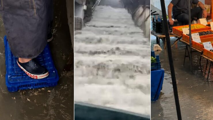 İstanbul’a beklenen yağış başladı! Sokaklar ve caddeler dakikalar içinde göle döndü