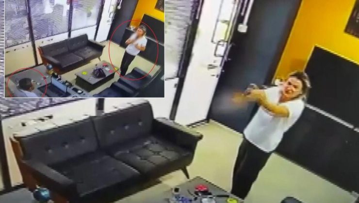 Önce emlakçıyı sonra kendini vurdu! Dehşet anları anbean kamerada