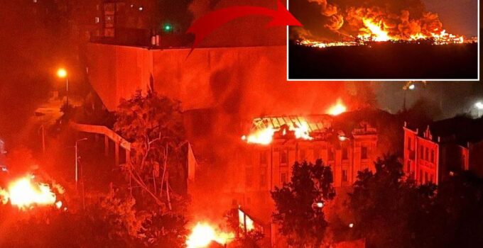 Rusya başkent Kiev’i 41 füze ve 125 İHA ile vurdu