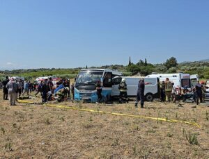 Son dakika… Manisa’da can pazarı! Kamyonet ile halk otobüsü çarpıştı