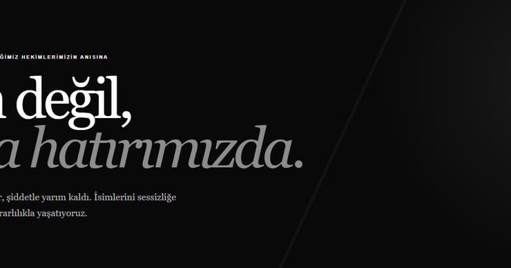 Hekim Birliği’nden sağlıkta şiddet mağduru hekimler için dijital anma duvarı