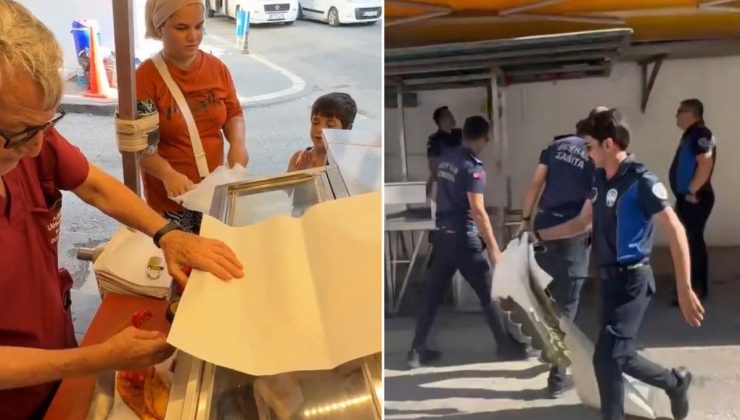 Özür diledi ama kurtulamadı! Zabıta tezgâhını kaldırdı